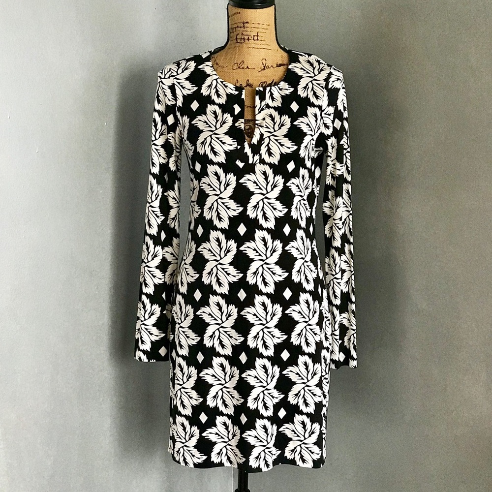 Diane von Furstenberg Printed Tunic Dress Size 8
